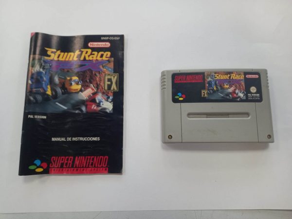 STUNT RACE SNES + MANUAL