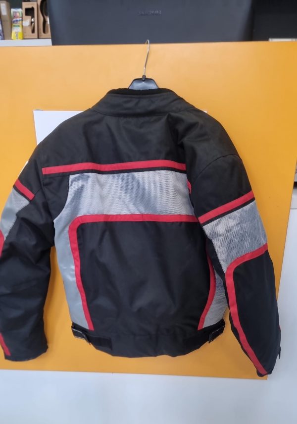CHAQUETA MOTO RXS GRIS ROJO XS - Imagen 3