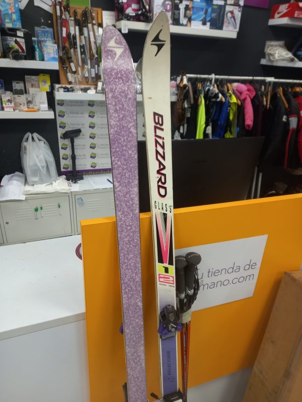 ESQUIS BLIZZARD 12 CARBON R40 185 + BASTONES - Imagen 3