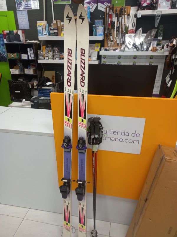 ESQUIS BLIZZARD 12 CARBON R40 185 + BASTONES