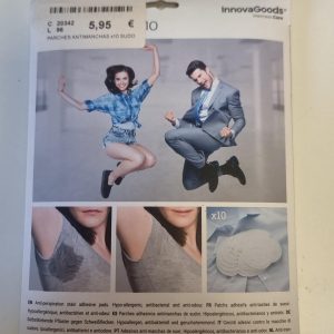 PARCHES ANTIMANCHAS x10 SUDOR AXILAS INNOVAGOODS