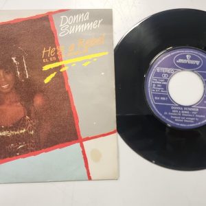 VINILO 7" DONNA SUMMER HES A REBEL