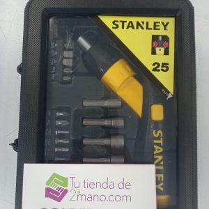 JUEGO MANGO PISTOLA 22 PIEZAS STANLEY