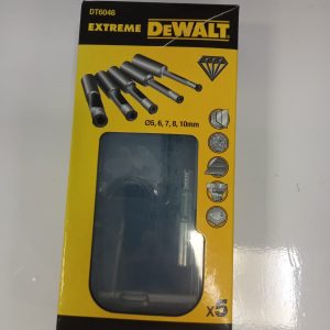 JUEGO 5 BROCAS DIAMANTE DEWALT DT6046