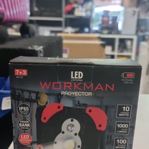 FOCO PROYECTOR LED WORKMAN 10W + POWERBANK