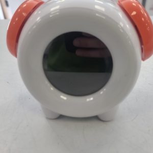 RELOJ DESPETADOR BLANCO NARANJA