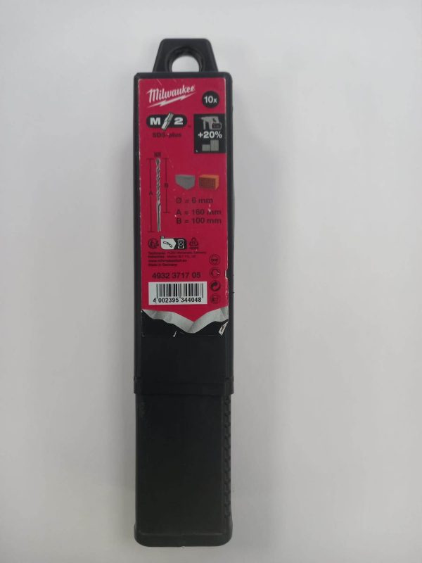 BROCA MILWAUKEE SDS-PLUS M2 6X160 - 10UDS