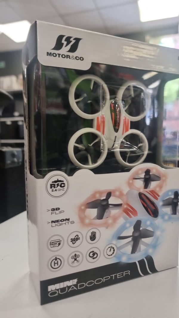 MINIDRONE MOTOR AND CO MINI QUADCOPTER CON LUZ - Imagen 4