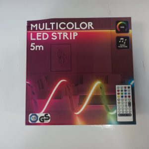 TIRA LED MULTICOLOR 5M CON MANDO