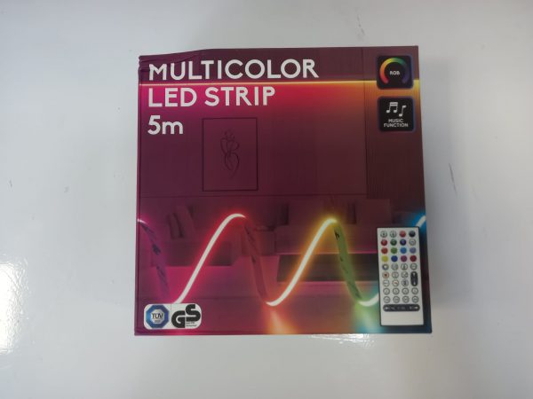 TIRA LED MULTICOLOR 5M CON MANDO