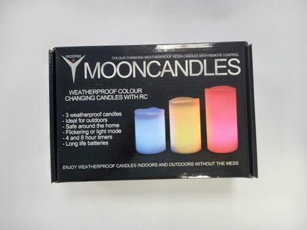 JUEGO 3 VELAS LED MOONCANDLES