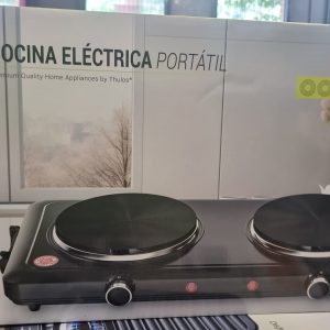COCINA ELECTRICA 2 FUEGOS  NEGRA THCE1582 THULOS