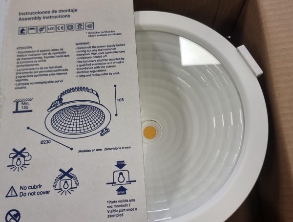 FOCO DOWNLIGHT NORMALIT ELIT EL34TB - Imagen 2