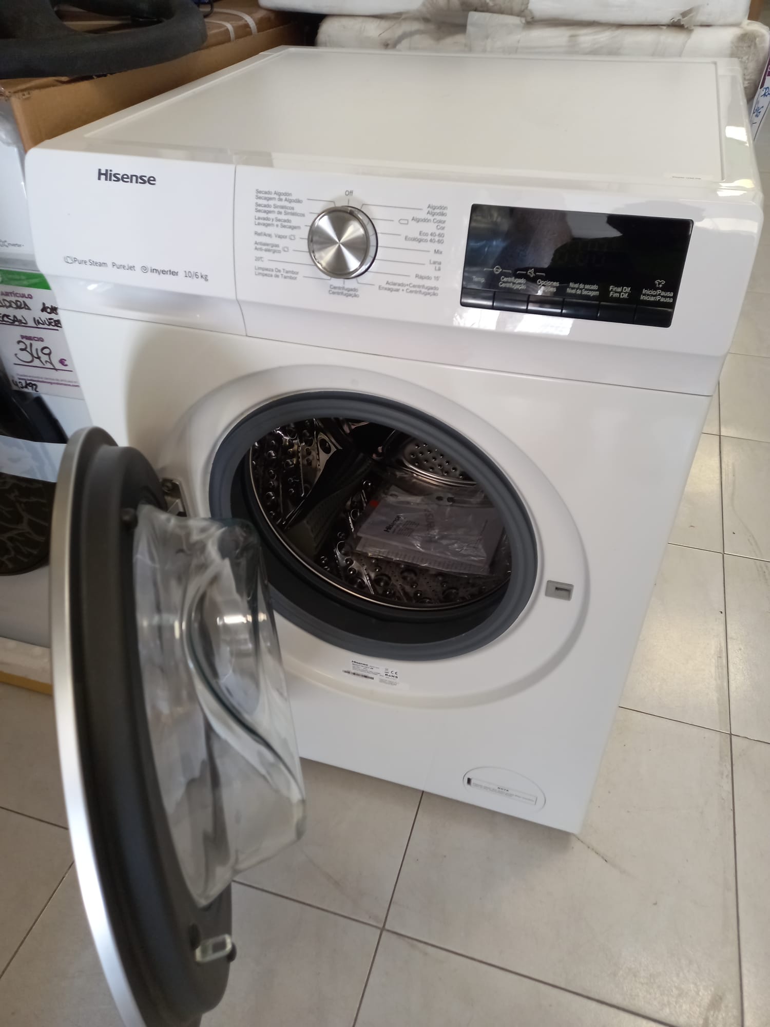 LAVADORA SECADORA HISENSE 10KG/6KG - Imagen 2
