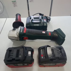 AMOLADORA METABO WB 18 LTX BL 125 + 2 BATERIAS 5AH + CARGADOR