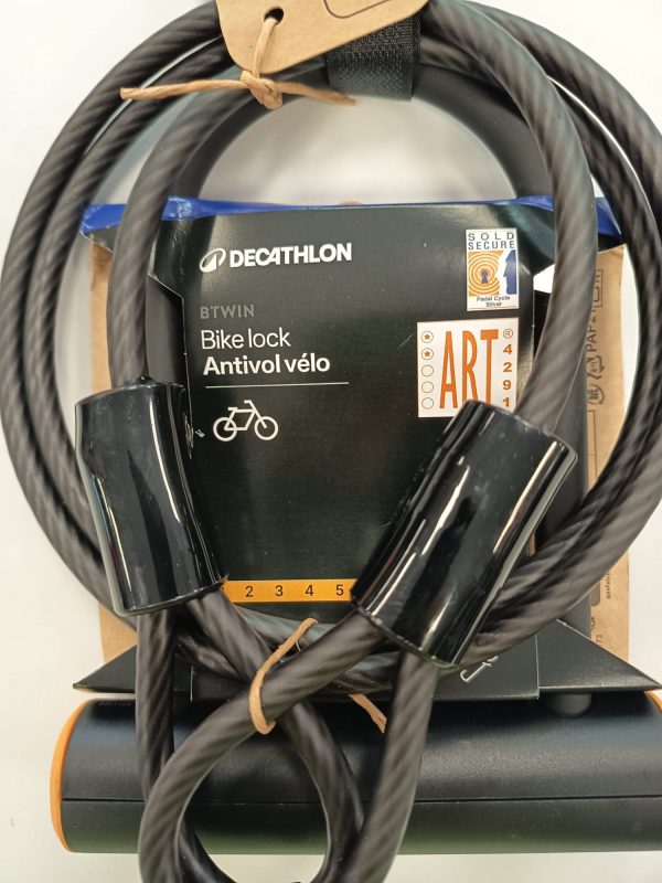 CANDADO U BICICLETA D900M ART2 + CABLE - Imagen 2