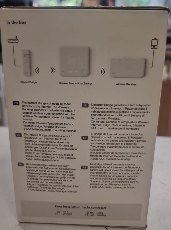 SET WIRELESS SMART TERMOSTATO TADO STARTER KIT V3+ - Imagen 3