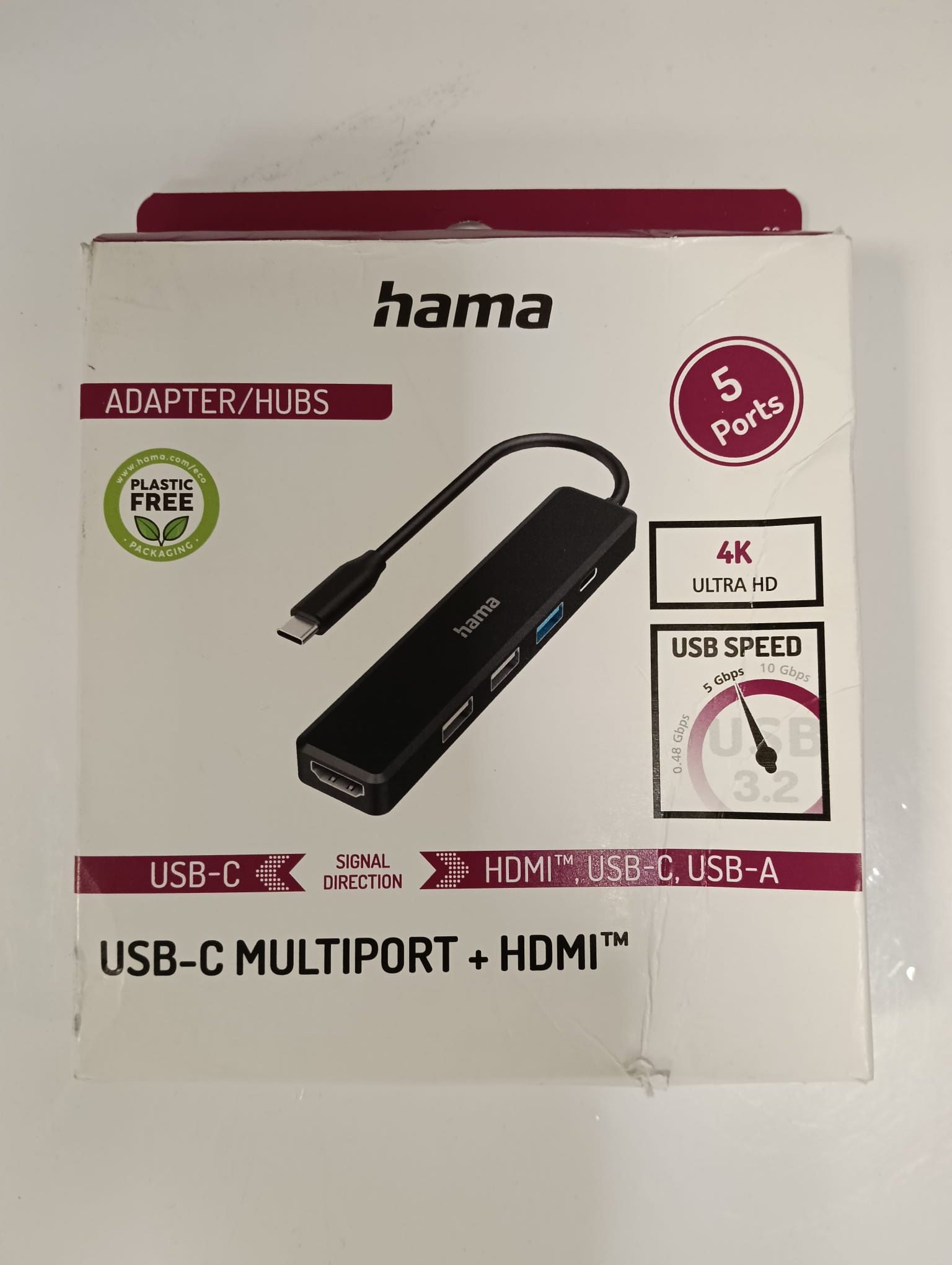 HAMA USB C HUB 5 PORTS