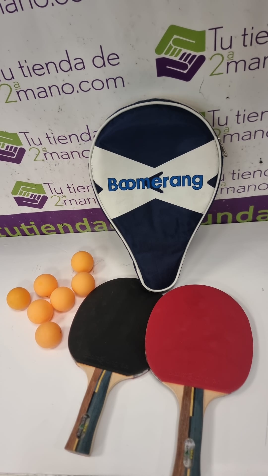 PALAS PINGPONG BOOMERANG + PELOTAS - Imagen 2