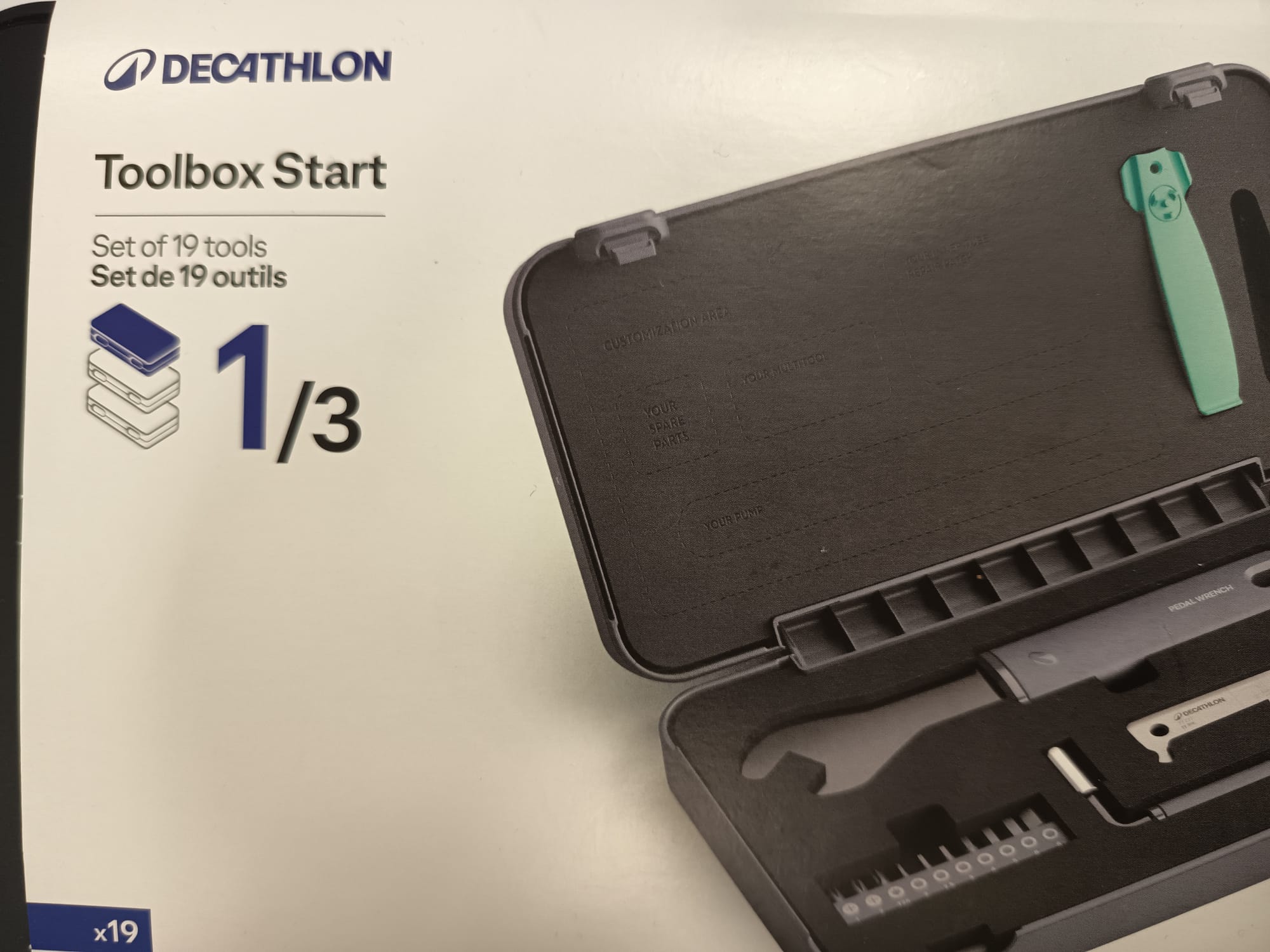 CAJA HERRAMIENTAS BICICLETA TOOLBOX START 19PCS - Imagen 2