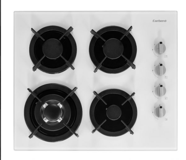 PLACA GAS CRISTAL BLANCA 4 CORBERO CPCGY2314W