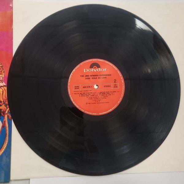 VINILO THE JIMI HENDRIX EXPERIENCE AXIS: BOLD AS LOVE 1988 - Imagen 3