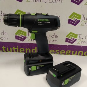 TALADRO FESTOOL T18+3 LI-ON + 2 BAT 5.0AH 5.2AH