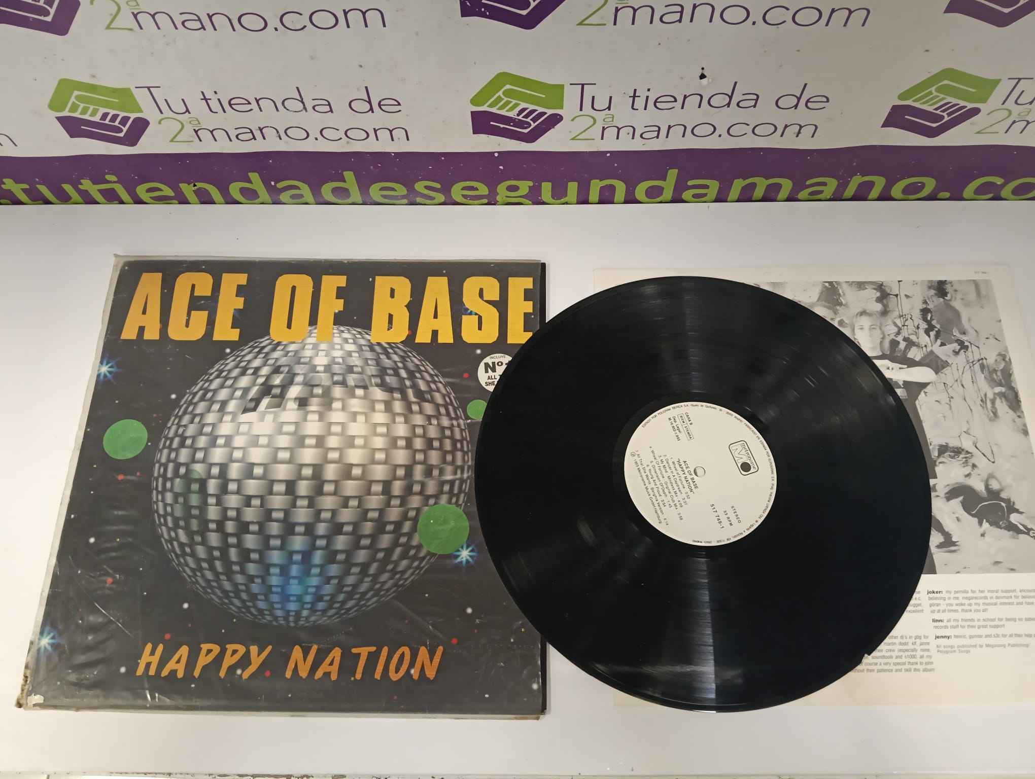 VINILO ACE OF BASE - HAPPY NATION - Imagen 3
