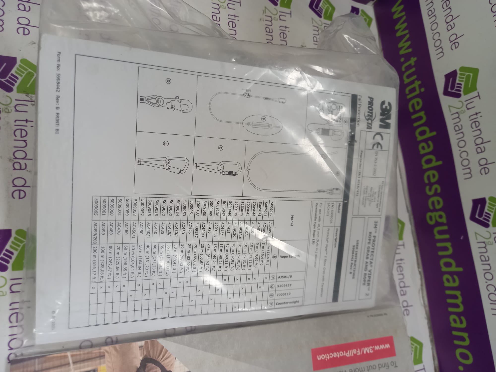 ANTICAIDAS PROTECTA AC400 3M - Imagen 4