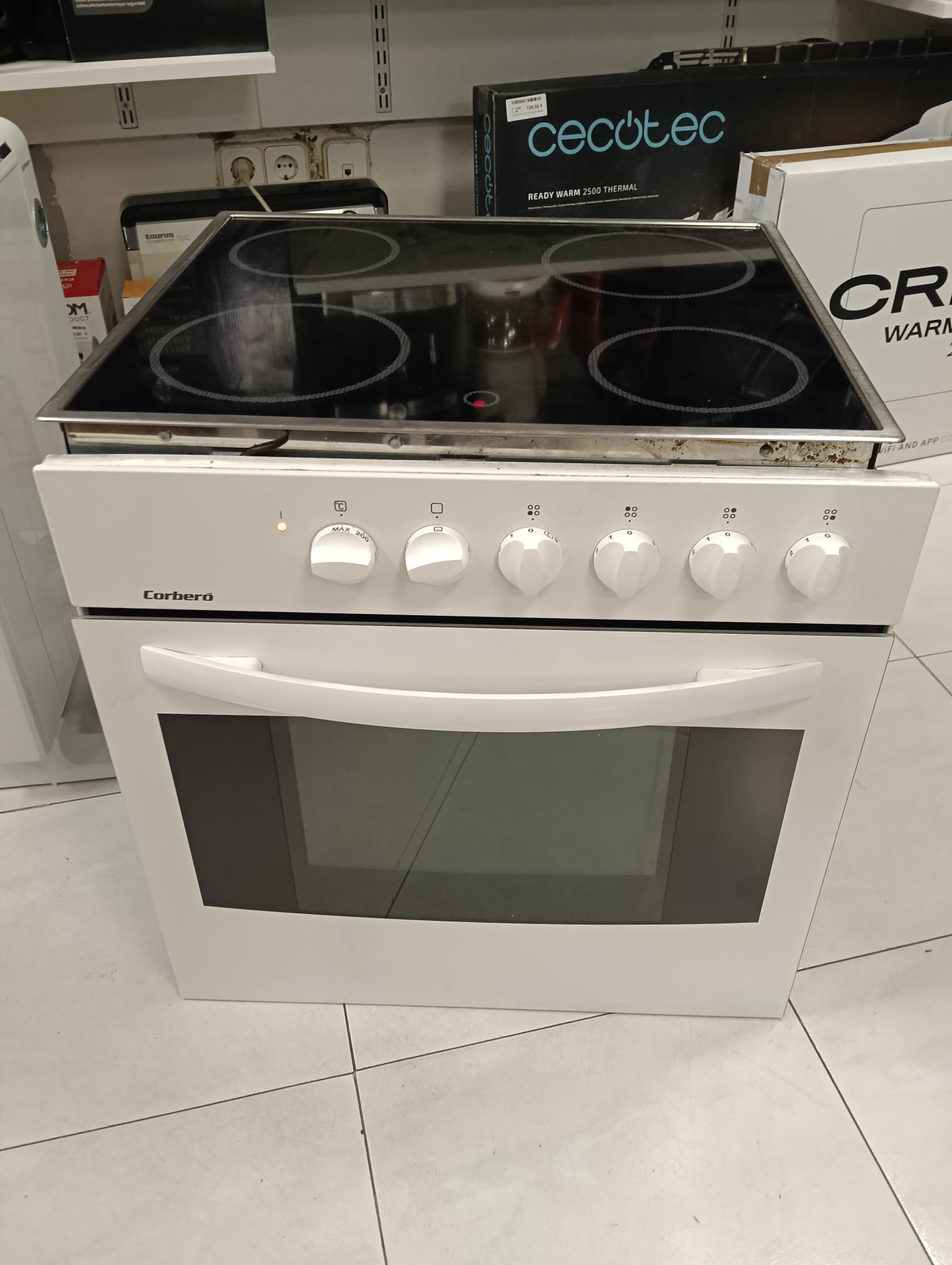 CONJUNTO HORNO + PLACA CORBERO HBE TWINSA