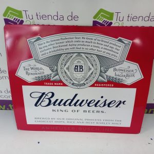 CARTEL METALICO CERVEZA BUDWEISER