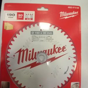 DISCO MILWAUKEE SIERRA CIRCULAR MADERA 190X30