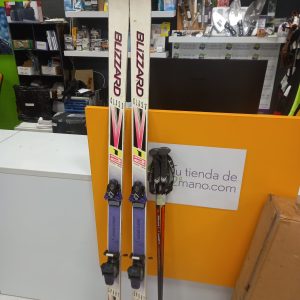 ESQUIS BLIZZARD 12 CARBON R40 185 + BASTONES