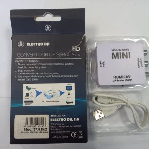 CONVERTIDOR DE ENTRADA ANALÓGICA RCA/AV A SALIDA DIGITAL HDMI
