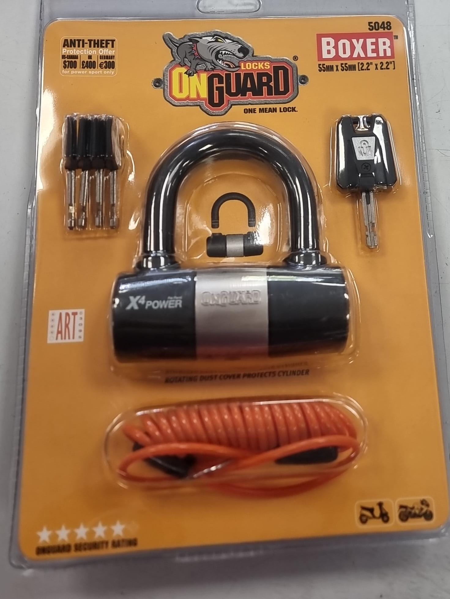 ANTIRROBO BLOQUEO FRENO DISCO ONGUARD 5048