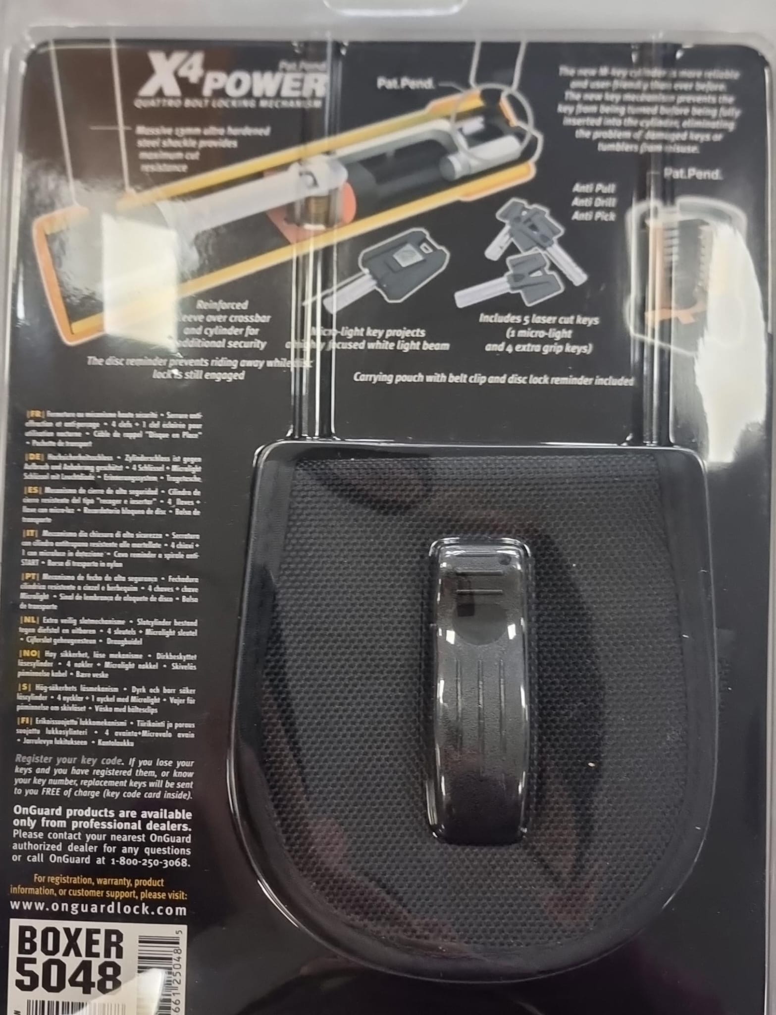 ANTIRROBO BLOQUEO FRENO DISCO ONGUARD 5048 - Imagen 4