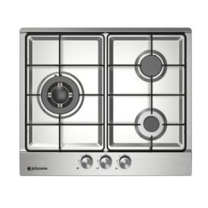 ENCIMERA GAS JOHNSON INOX 3 FUEGOS JAMA3BX1