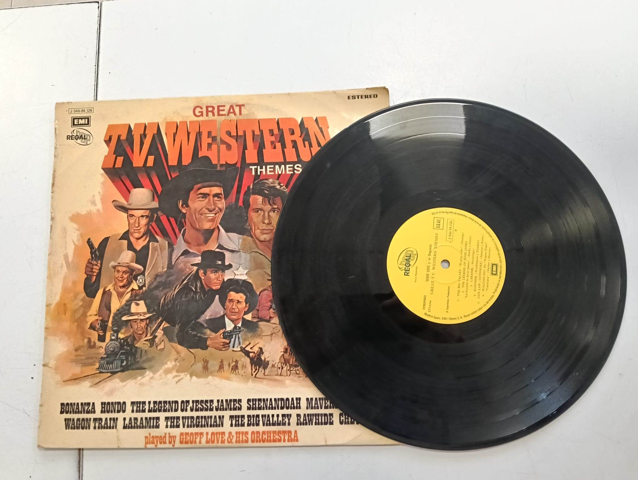 VINILO GREAT TV WESTERN THEMES - Imagen 2