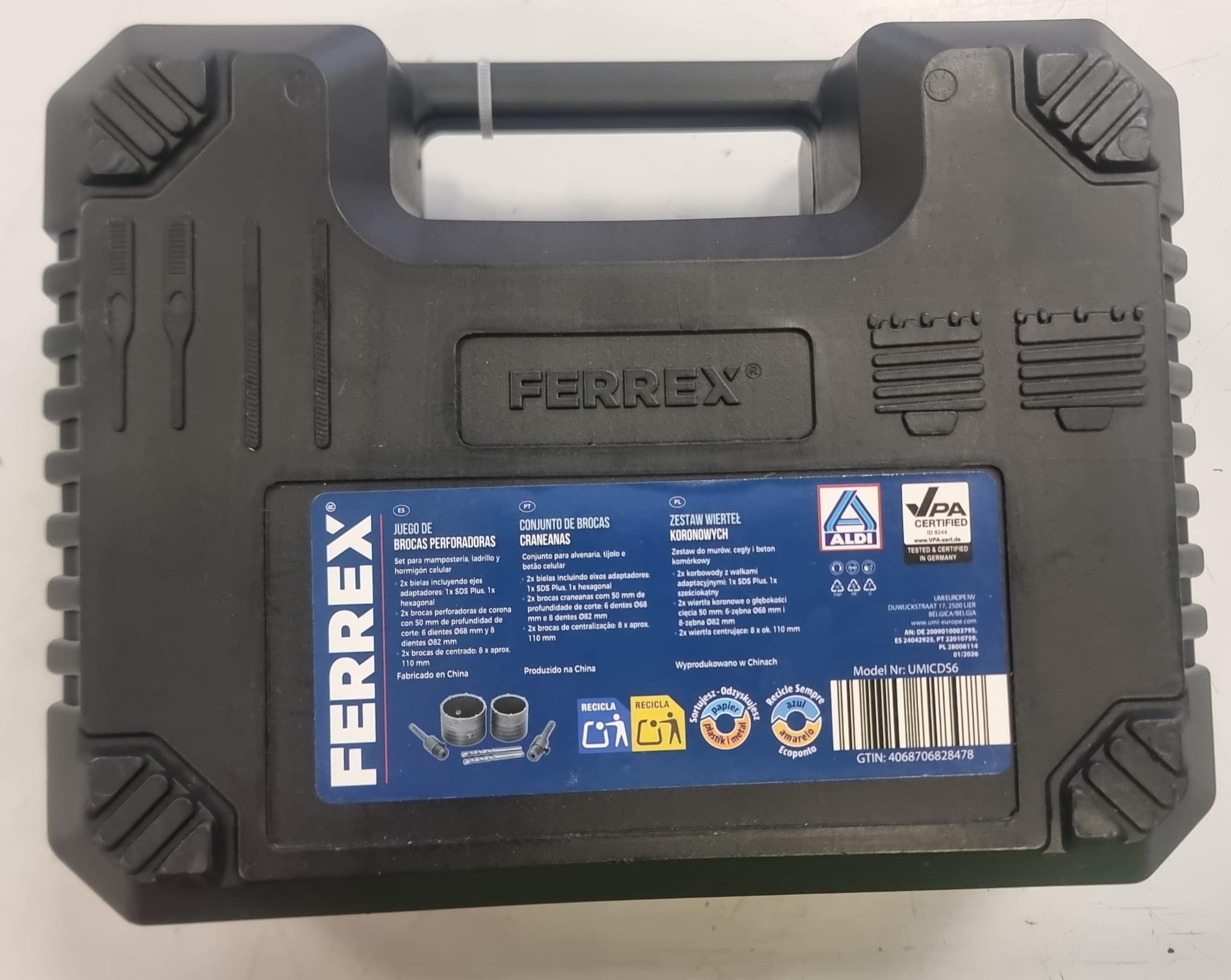 JUEGO BROCAS PERFORADORAS ALDI x6