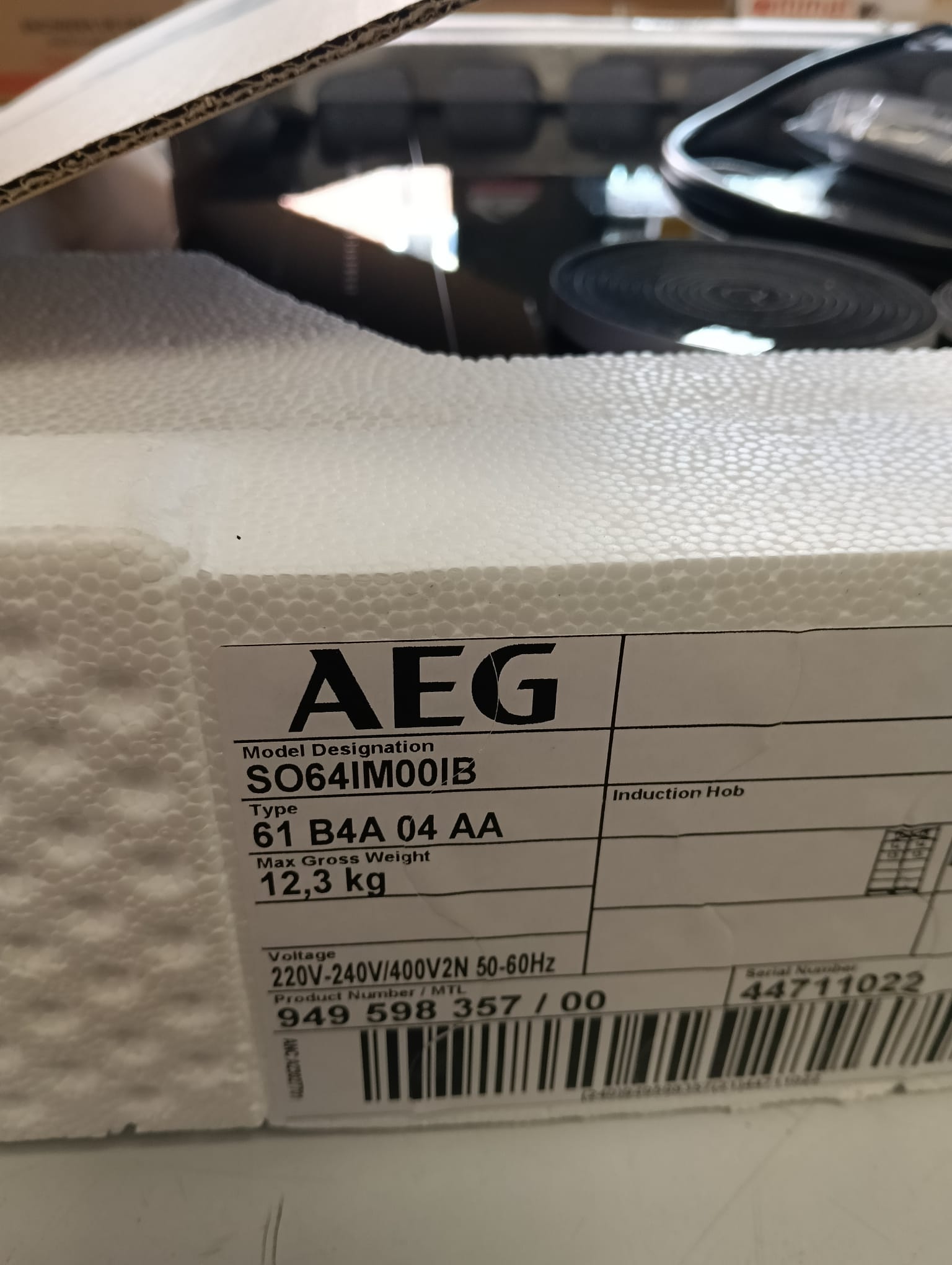 PLACA DE INDUCCION AEG AEG SO64IM00IB FLEX BRIDGE - Imagen 3