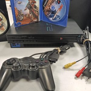 CONSOLA PS2 FAT + 3 JUEGOS