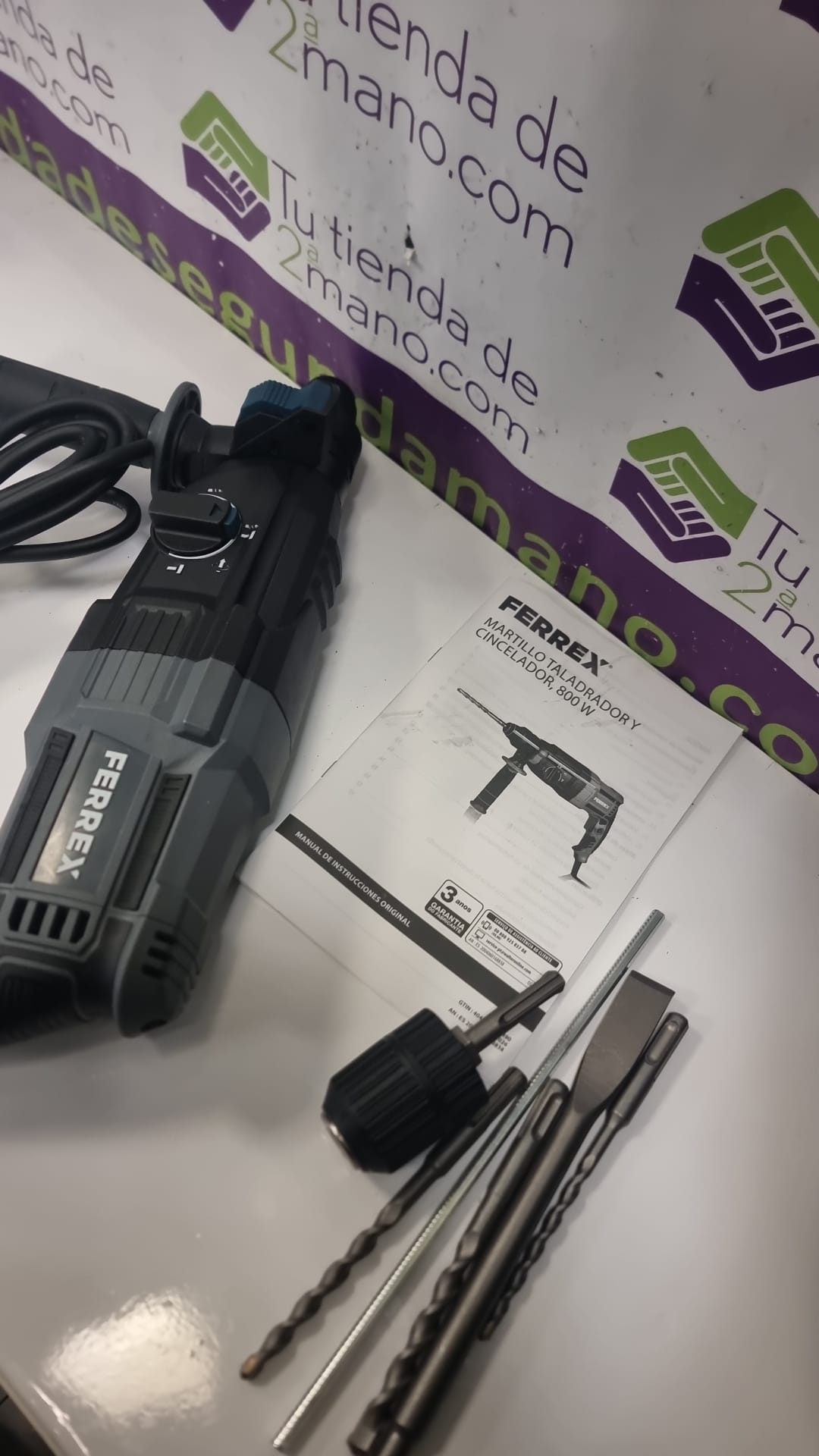 MARTILLO TALADRO FERREX 397449 - Imagen 3