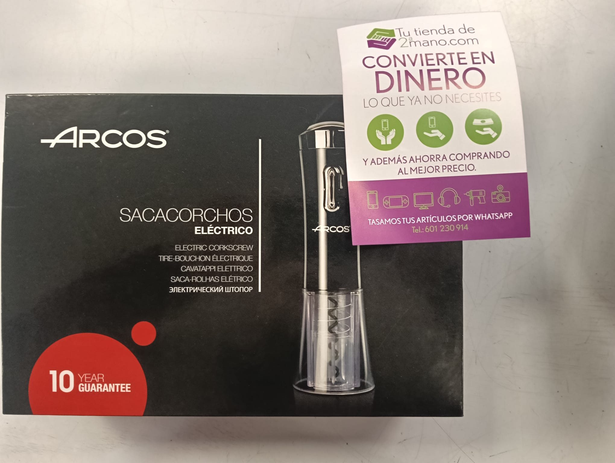 SACACORCHOS ELECTRICO ARCOS