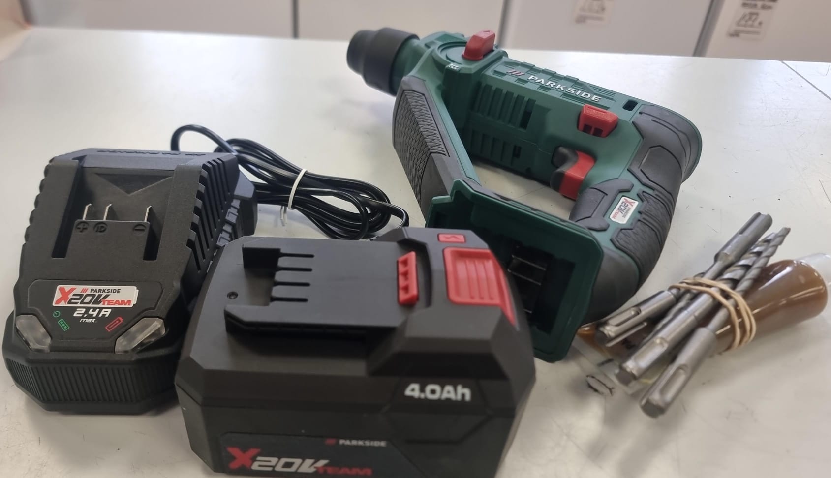 MARTILLO COMBINADO PARKSIDE PABH 20 LI D4 + BATERIA 20V + CARGADOR - Imagen 2