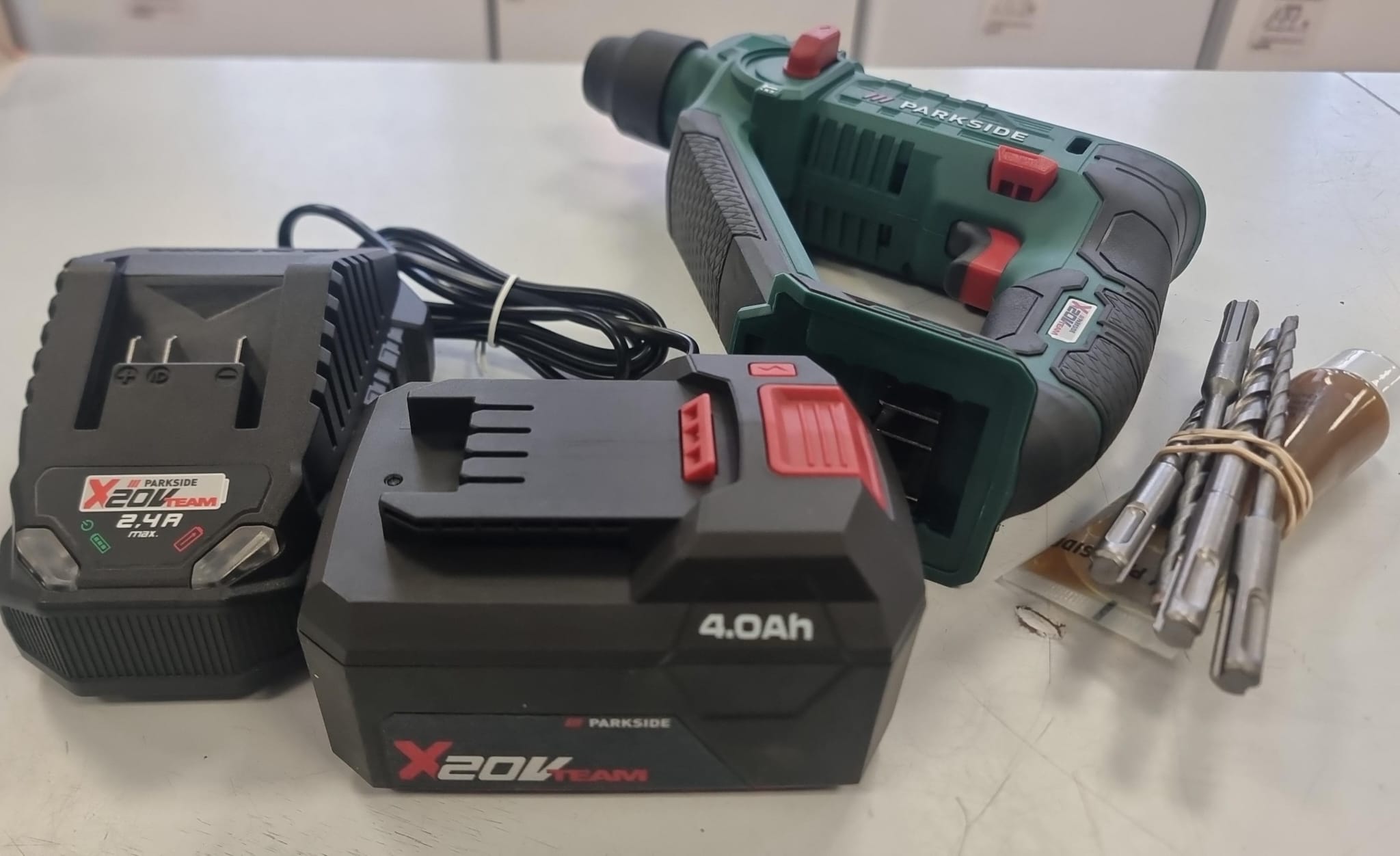 MARTILLO COMBINADO PARKSIDE PABH 20 LI D4 + BATERIA 20V + CARGADOR - Imagen 3