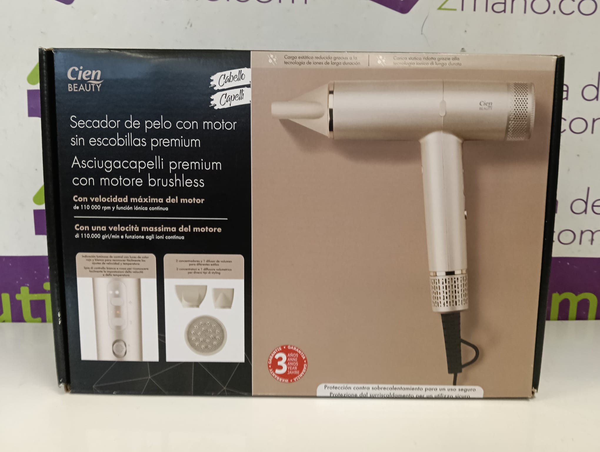 SECADOR DE PELO CIEN BEAUTY