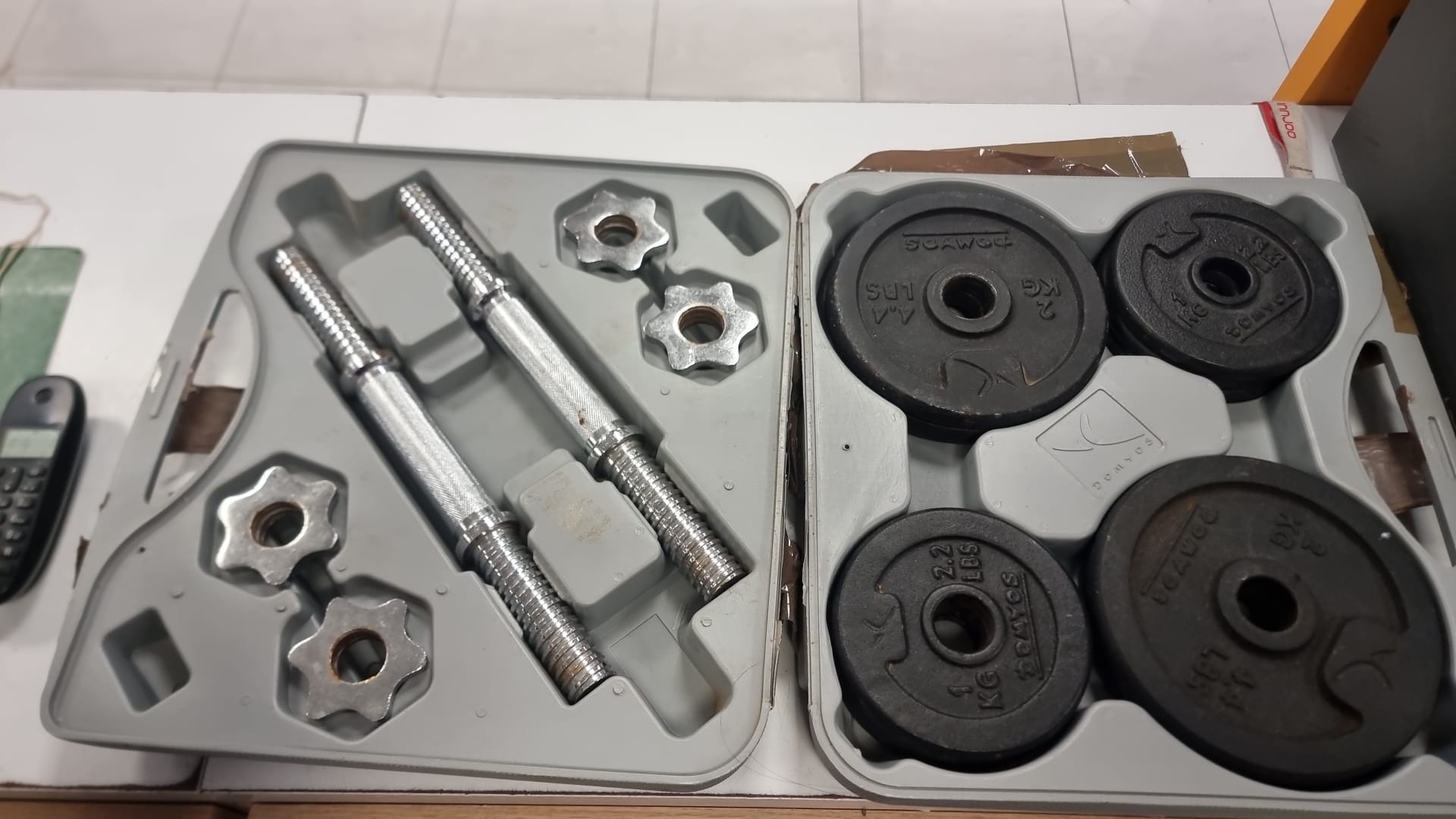 JUEGO DE MANCUERNAS DE 14 KG