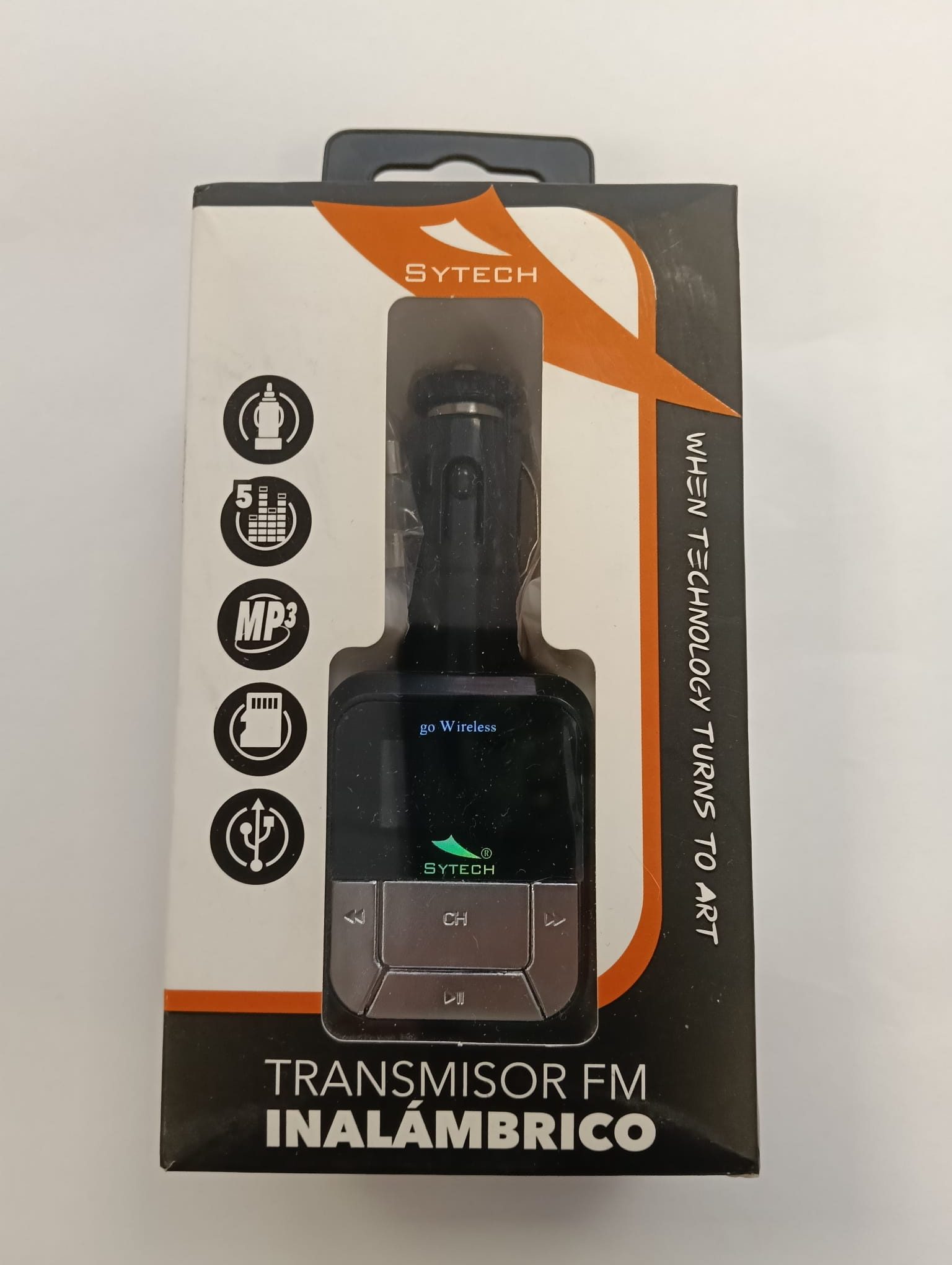 TRANSMISOR FM SYTECH MP3 SD USB