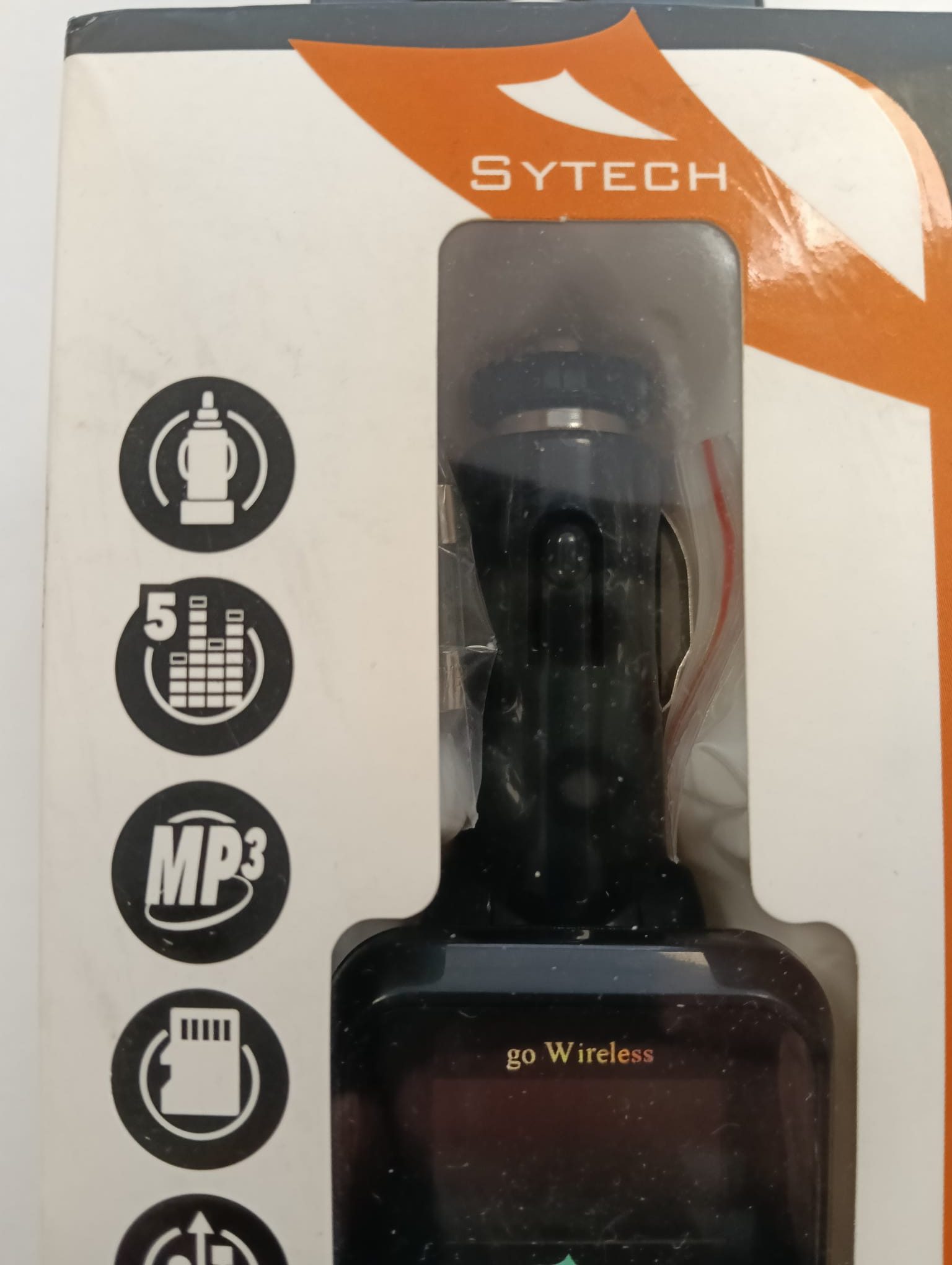 TRANSMISOR FM SYTECH MP3 SD USB - Imagen 2