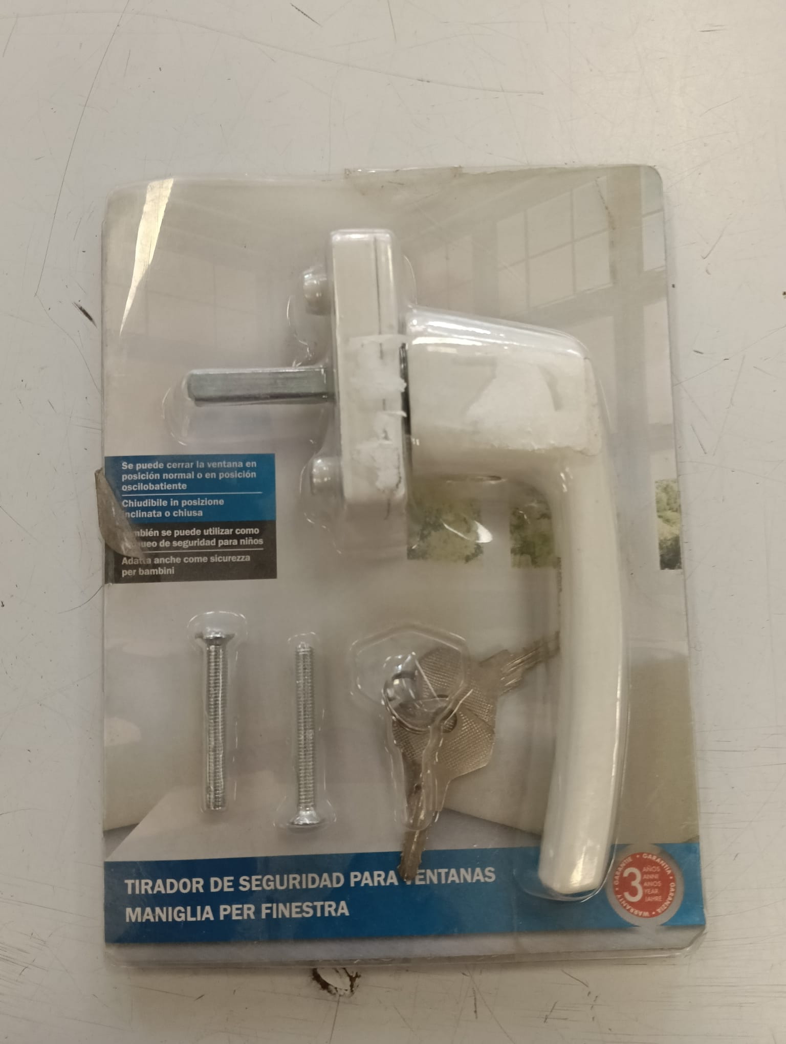 TIRADOR SEGURIDAD VENTANA